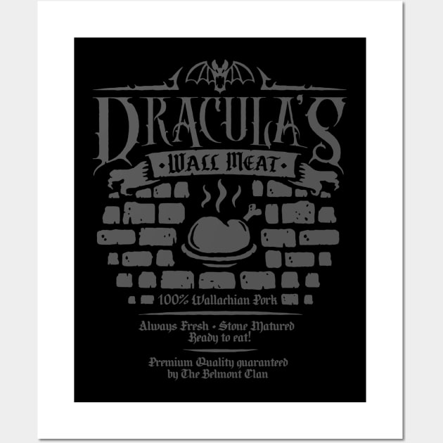 Dracula's Wall Meat Wall Art by demonigote